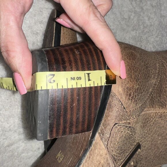 DURANGO WOMENS PHILLY TURN DOWN BOOTS BROWN / DENIM SIZE 6m - Picture 11 of 11